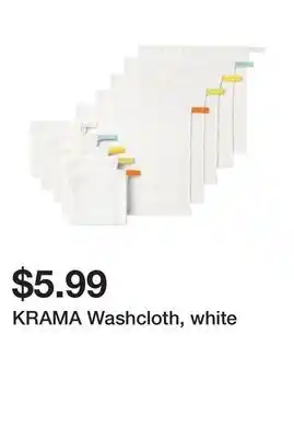 Ikea Krama washcloth, white offer