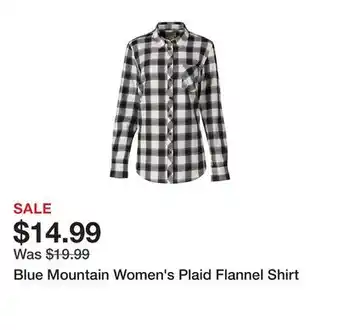 Tractor Supply Company Blue mountain women's plaid flannel shirt offer