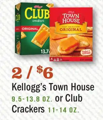 Heinen's Kellogg's town house 9.5-13.8 oz. or club crackers 11-14 oz offer