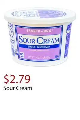 Trader Joe's Sour cream offer