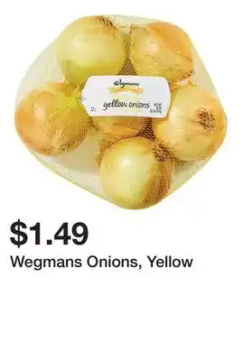 Wegmans Wegmans onions, yellow offer