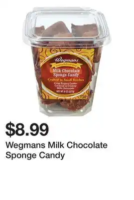 Wegmans Wegmans milk chocolate sponge candy offer