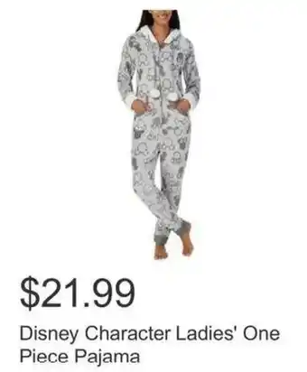 Costco Disney Character Ladies' One Piece Pajama offer