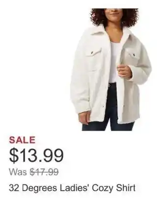 Costco 32 Degrees Ladies' Cozy Shirt offer