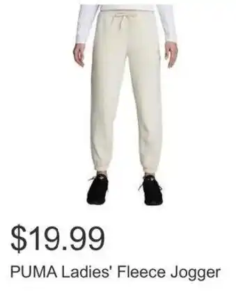 Costco PUMA Ladies' Fleece Jogger offer
