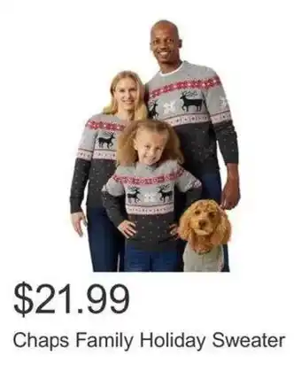 Costco Chaps Family Holiday Sweater offer