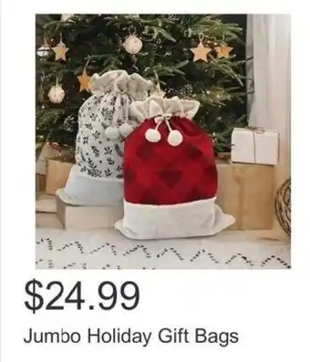 Costco Jumbo Holiday Gift Bags offer