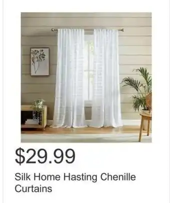 Costco Silk Home Hasting Chenille Curtains offer
