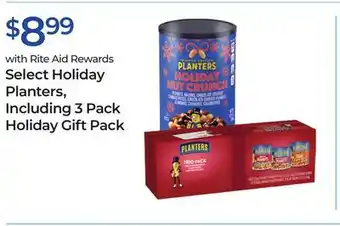 Rite Aid Select holiday planters, including 3 pack holiday gift pack offer