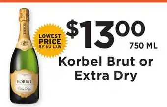 ShopRite Brut or extra dry offer