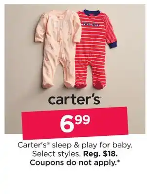 Kohl's Carter's sleep & play for baby offer