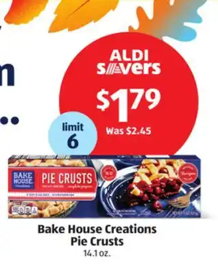 Aldi Bake house creations pie crusts offer