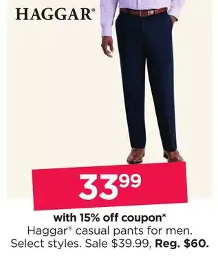 Kohl's Casual pants for men offer