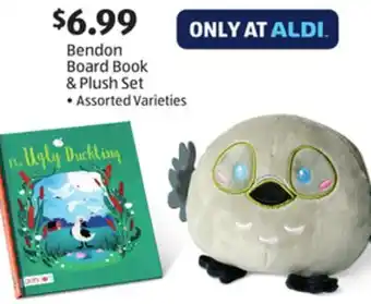 Aldi Bendon board book & plush set offer