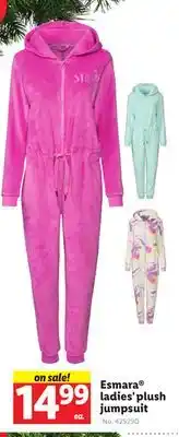 Lidl Esmara ladies' plush jumpsuit offer