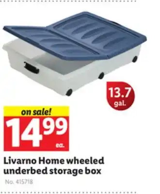 Lidl Livarno home wheeled underbed storage box offer