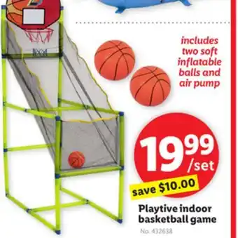 Lidl Playtive indoor basketball game offer