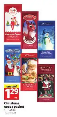 Lidl Christmas cocoa packet offer