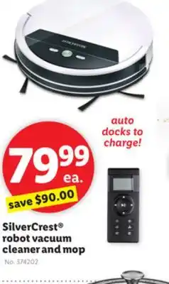 Lidl Silvercrest robot vacuum cleaner and mop offer