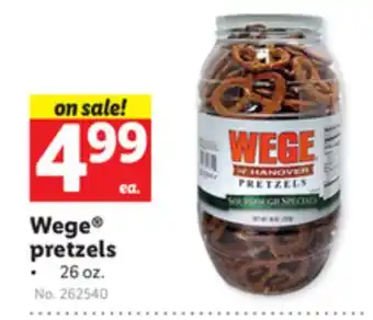 Lidl Wege pretzels offer