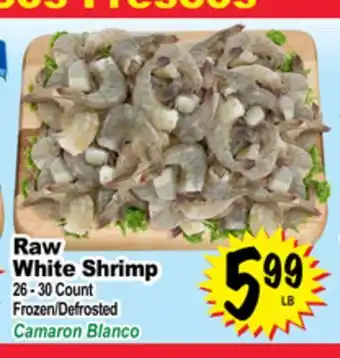 Superior Grocers Raw white shrimp offer