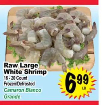 Superior Grocers Raw large white shrimp offer