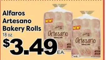 Superior Grocers Alfaros artesano bakery rolls offer