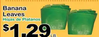 Superior Grocers Banana leaves offer