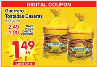 Superior Grocers Guerrero tostadas caseras offer