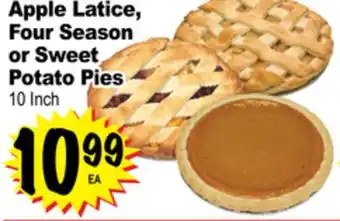 Superior Grocers Apple latice, four season or sweet potato pies offer