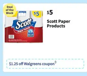 Walgreens Scott paper products offer
