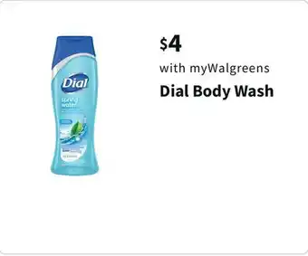 Walgreens Dial body wash offer