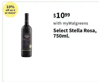 Walgreens Select stella rosa, 750ml offer