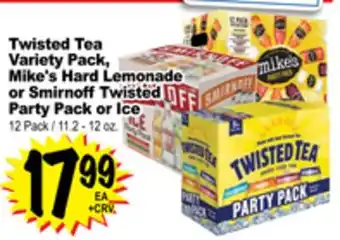 Superior Grocers Twisted tea variety pack, mike's hard lemonade or smirnoff twisted party pack or ice offer