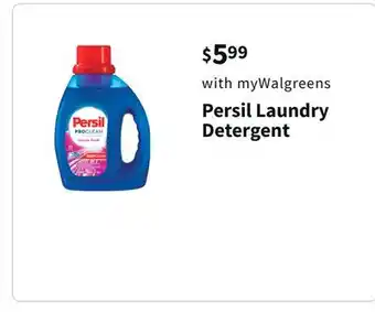 Walgreens Persil laundry detergent offer
