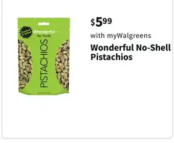 Walgreens Wonderful no-shell pistachios offer