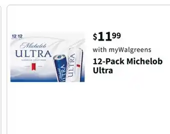 Walgreens 12-pack michelob ultra offer