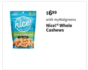 Walgreens Nice! whole cashews offer