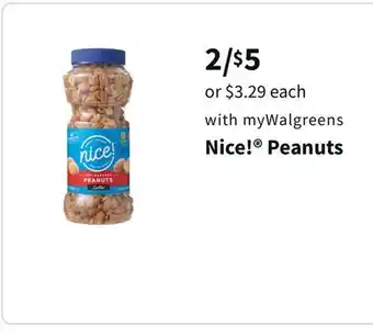 Walgreens Nice! peanuts offer