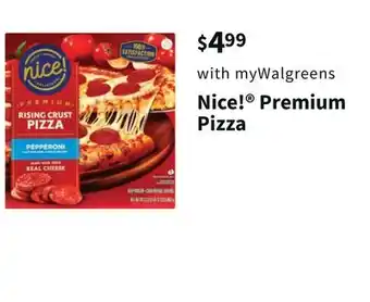 Walgreens Nice! premium pizza offer