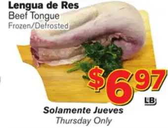 El Super Fresh Beef tongue offer