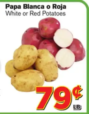 El Super Fresh White or red potatoes offer
