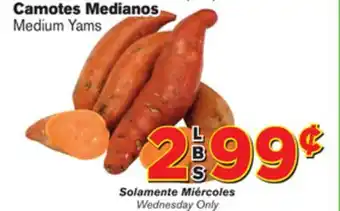 El Super Fresh Medium yams offer
