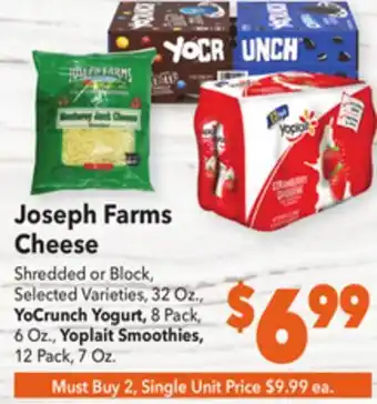 Vallarta Supermarkets Joseph farms cheese offer