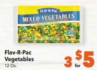Vallarta Supermarkets Flav-r-pac vegetables offer