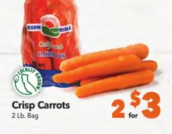 Vallarta Supermarkets Crisp carrots offer