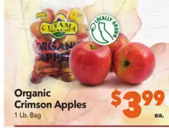 Vallarta Supermarkets Organic crimson apples offer