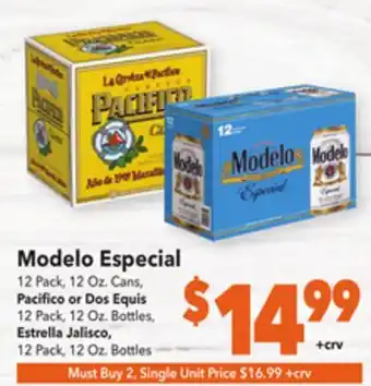 Vallarta Supermarkets Modelo especial offer