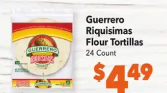 Vallarta Supermarkets Guerrero riquisimas flour tortillas offer