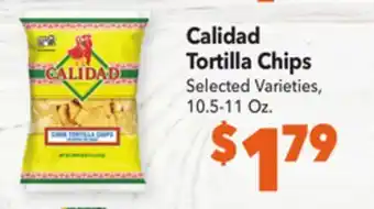 Vallarta Supermarkets Calidad tortilla chips offer